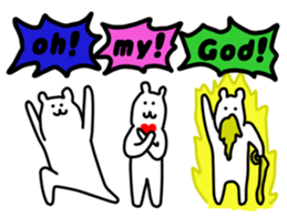 Shout of the white bear(English ver.) sticker #1805908