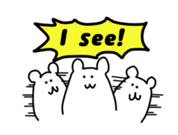 Shout of the white bear(English ver.) sticker #1805911