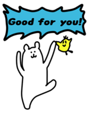 Shout of the white bear(English ver.) sticker #1805913