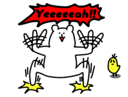 Shout of the white bear(English ver.) sticker #1805915