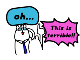 Shout of the white bear(English ver.) sticker #1805919