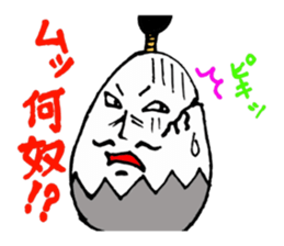 samurai egg sticker #1805968