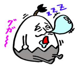 samurai egg sticker #1805996