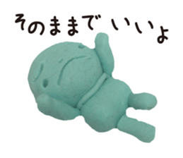 Cheerful clay doll sticker #1806583