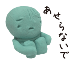 Cheerful clay doll sticker #1806584