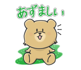 Kuma the tiny bear lives in Hokkaido 1 sticker #1806716