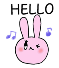 pretty rabbit Usatan sticker #1807001