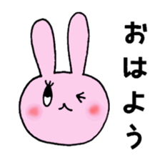 pretty rabbit Usatan sticker #1807003