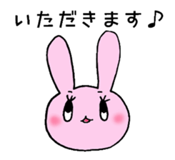pretty rabbit Usatan sticker #1807009
