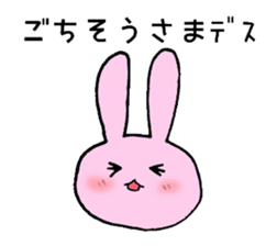 pretty rabbit Usatan sticker #1807010