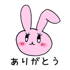 pretty rabbit Usatan sticker #1807015