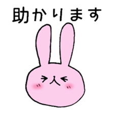 pretty rabbit Usatan sticker #1807016