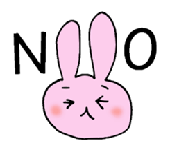 pretty rabbit Usatan sticker #1807036