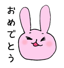 pretty rabbit Usatan sticker #1807038