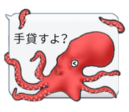 Octopus and  cat sticker #1808628