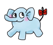 A little elephant sticker #1808905