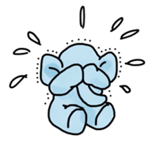 A little elephant sticker #1808913