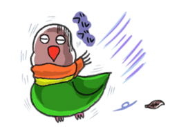 Poe copy of lovebird and budgerigar sticker #1809008