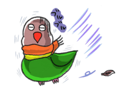 Poe copy of lovebird and budgerigar sticker #1809008