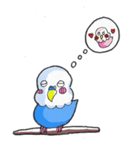 Poe copy of lovebird and budgerigar sticker #1809014
