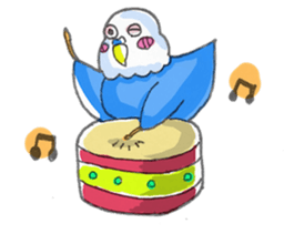 Poe copy of lovebird and budgerigar sticker #1809021