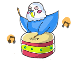 Poe copy of lovebird and budgerigar sticker #1809021