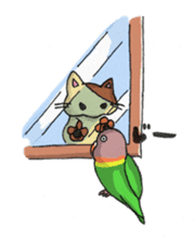 Poe copy of lovebird and budgerigar sticker #1809029