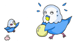 Poe copy of lovebird and budgerigar sticker #1809038