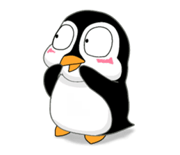 Penguin BLACK sticker #1809602
