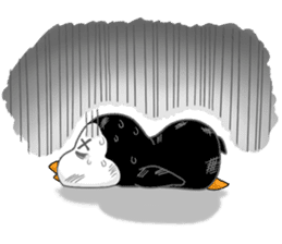Penguin BLACK sticker #1809617