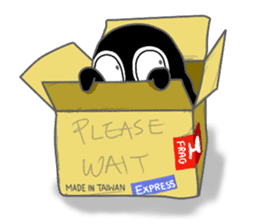 Penguin BLACK sticker #1809618