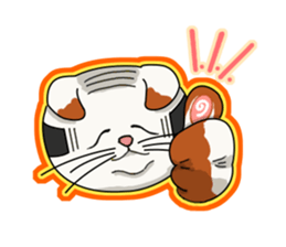 Calico cat Kumori sticker #1809947