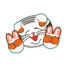 Calico cat Kumori sticker #1809950
