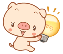 PINK Piggy sticker #1811892