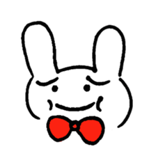 a worried look rabbit sticker sticker #1812085