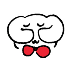 a worried look rabbit sticker sticker #1812089