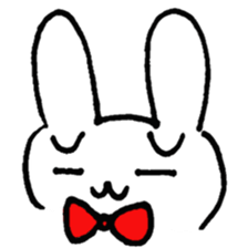 a worried look rabbit sticker sticker #1812092