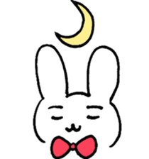 a worried look rabbit sticker sticker #1812102