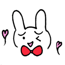 a worried look rabbit sticker sticker #1812109