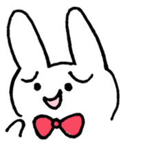 a worried look rabbit sticker sticker #1812112