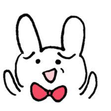 a worried look rabbit sticker sticker #1812113