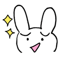 a worried look rabbit sticker sticker #1812118