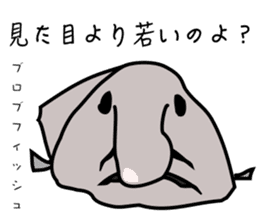 Funny creatures of the sea sticker #1812142
