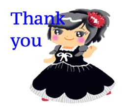 Pretty dress. sticker #1812605