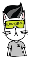 Black-eyed Cat sticker #1812865