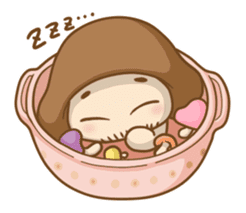 [Vegi Para]mushroom&scallion sticker #1813241