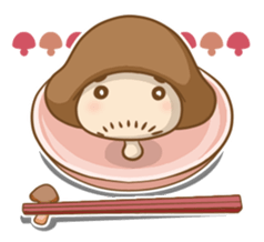 [Vegi Para]mushroom&scallion sticker #1813243