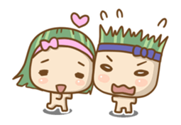 [Vegi Para]mushroom&scallion sticker #1813272