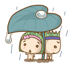 [Vegi Para]mushroom&scallion sticker #1813273