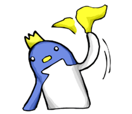 Emperor Penguin Lose Crown sticker #1813292